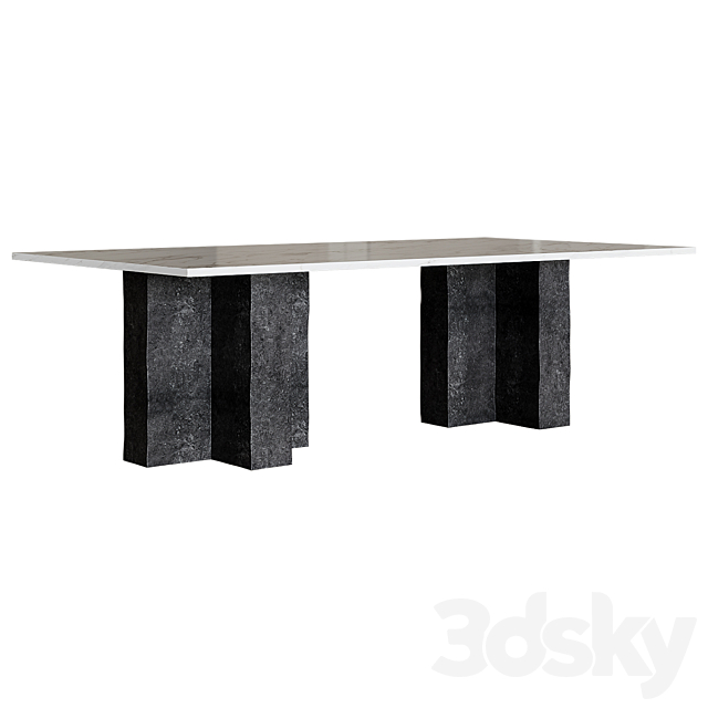 Coffee table Terrell Table 3ds Max - thumbnail 2