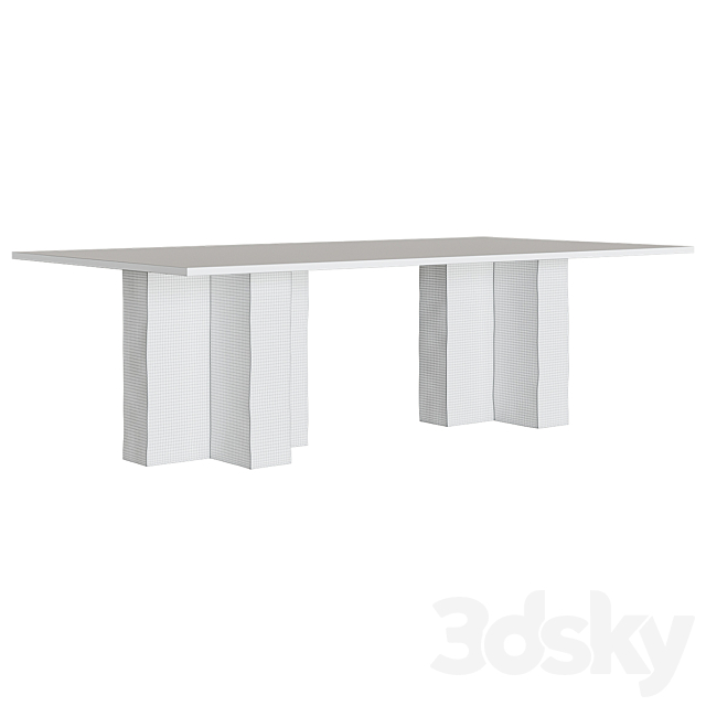 Coffee table Terrell Table 3ds Max - thumbnail 3