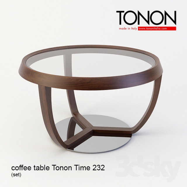 Coffee table Tonon Time 232 (set) 3DS Max - thumbnail 3