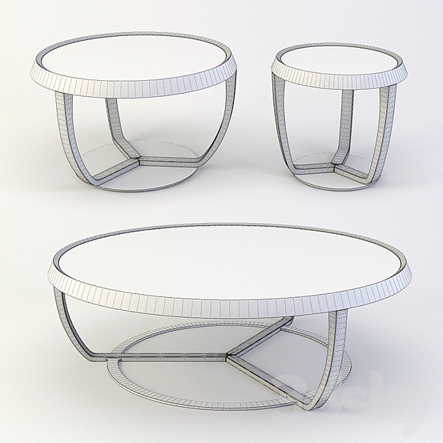 Coffee table Tonon Time 232 (set) 3DSMax File - thumbnail 3