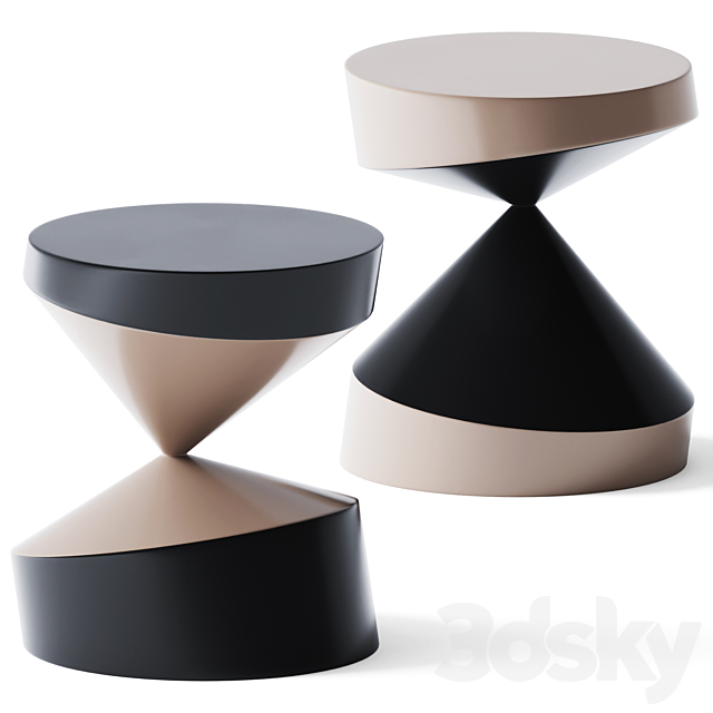 Coffee Table Whirling Twins by I + I 3DSMax File - thumbnail 2