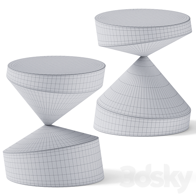 Coffee Table Whirling Twins by I + I 3DSMax File - thumbnail 3