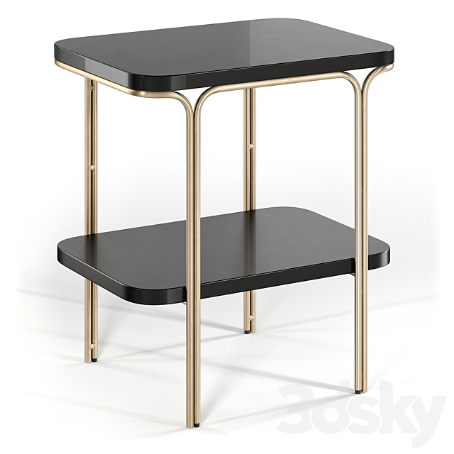 Coffee table with double top Luxore 3ds Max - thumbnail 1