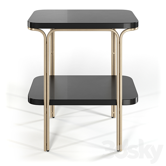 Coffee table with double top Luxore 3ds Max - thumbnail 2