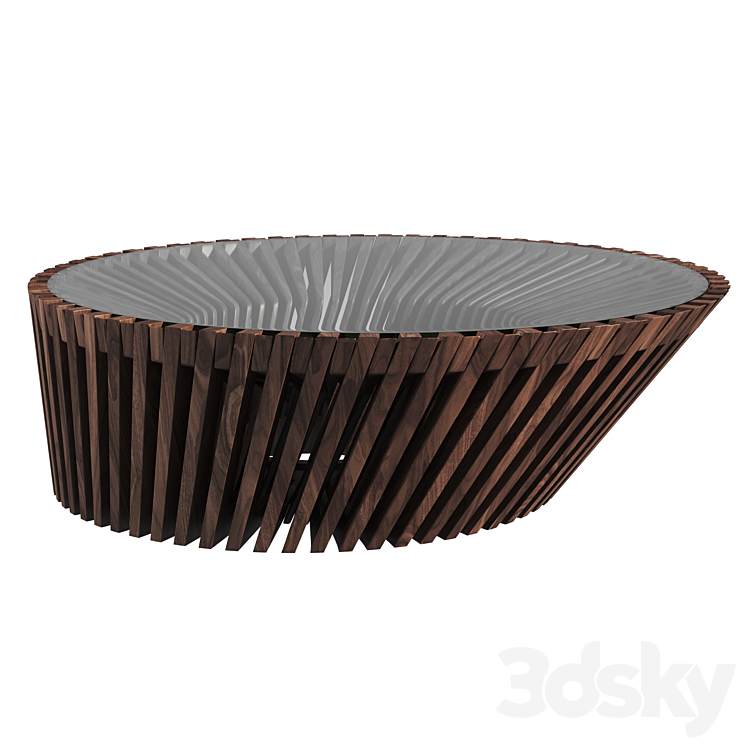 coffee table YIN & YANG table from Riva1920 3DS Max - thumbnail 1