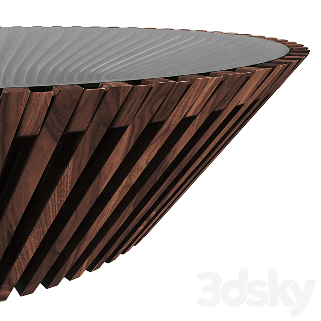 coffee table YIN & YANG table from Riva1920 3DSMax File - thumbnail 4