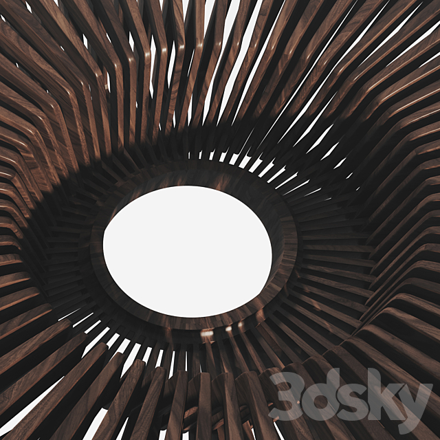 coffee table YIN & YANG table from Riva1920 3DSMax File - thumbnail 5