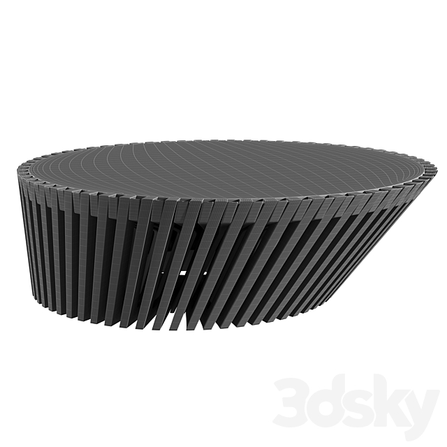 coffee table YIN & YANG table from Riva1920 3DSMax File - thumbnail 6