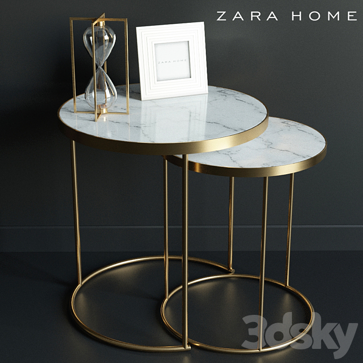 Coffee table ZARA home 3DS Max - thumbnail 1