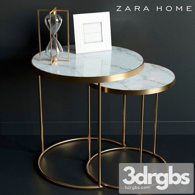 Coffee table zara home_1 2 3dsmax Download - thumbnail 1