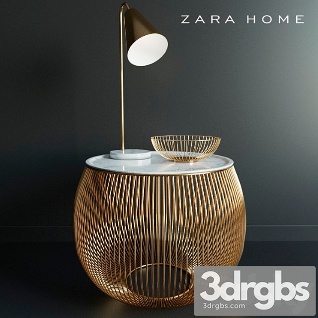 Coffee table zara home_2 2 3dsmax Download - thumbnail 1