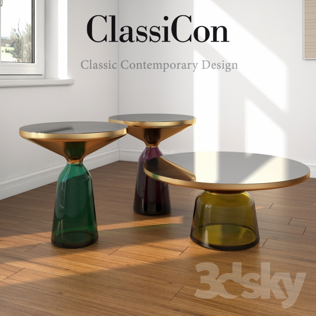 Coffee tables Bell Classicon 3DS Max - thumbnail 3