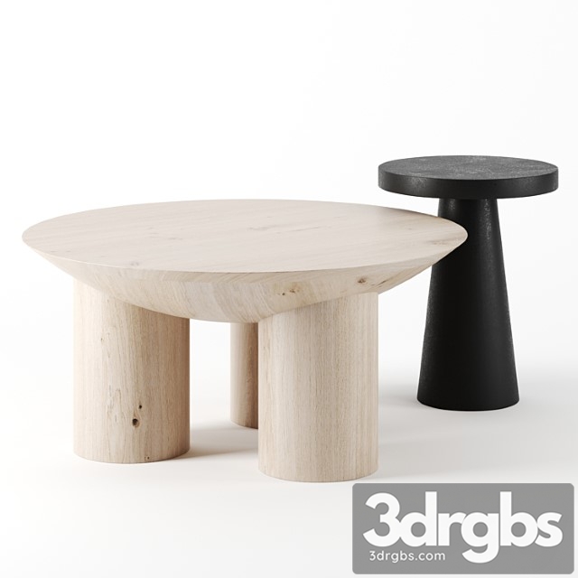 Coffee tables by crate and barrel 2 3dsmax Download - thumbnail 1