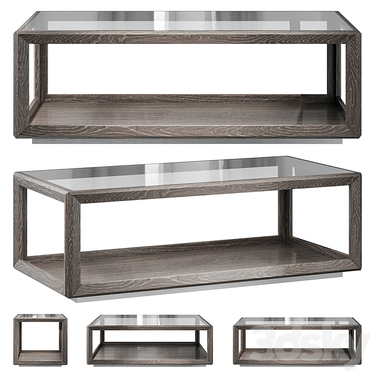 Coffee tables Camelgroup Elite Silver 3DS Max Model - thumbnail 3