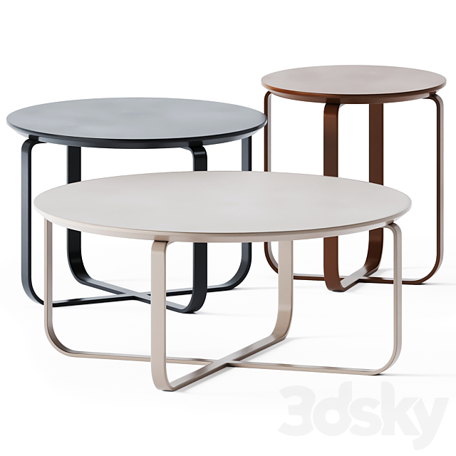 Coffee Tables Clik Cruceta by Kendo Mobiliario 3DSMax File - thumbnail 1