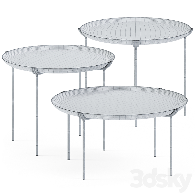 Coffee Tables Geo by Saba Italia 3DS Max - thumbnail 2