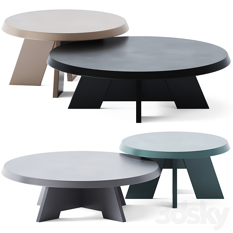 Coffee Tables Itske by Piet Boon 3DS Max - thumbnail 1