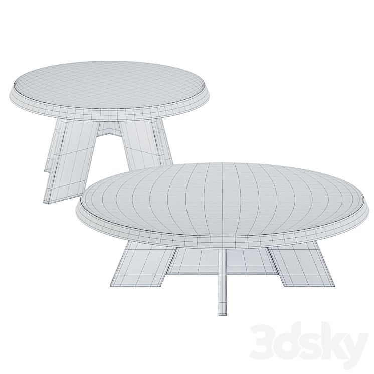 Coffee Tables Itske by Piet Boon 3DS Max - thumbnail 2