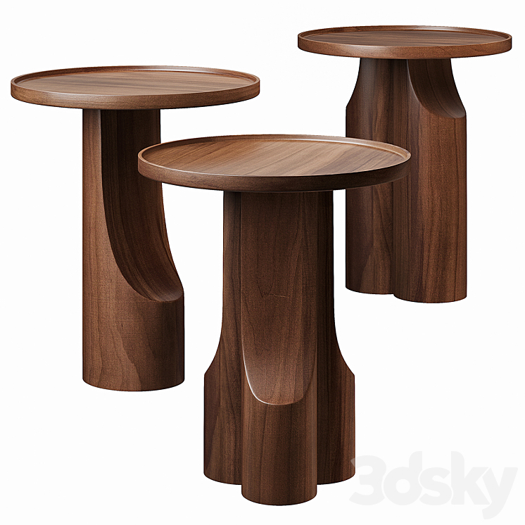 Coffee tables La Redoute Stigido 3DS Max Model - thumbnail 1