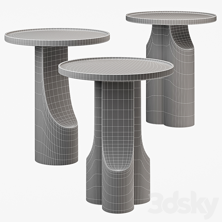 Coffee tables La Redoute Stigido 3DS Max Model - thumbnail 2