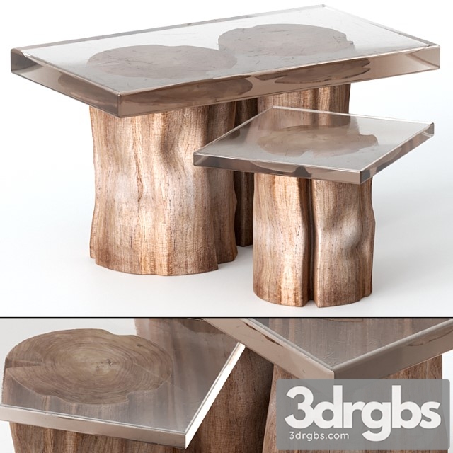 Coffee tables made of stumps and epoxy 2 3dsmax Download - thumbnail 1