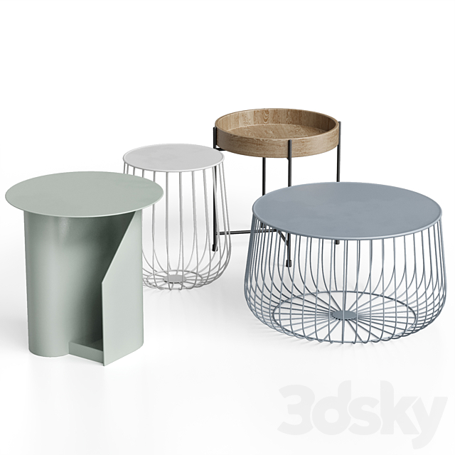 Coffee tables Noris Sketch Air-2 Air-1 from Divan.ru 3DS Max Model - thumbnail 4