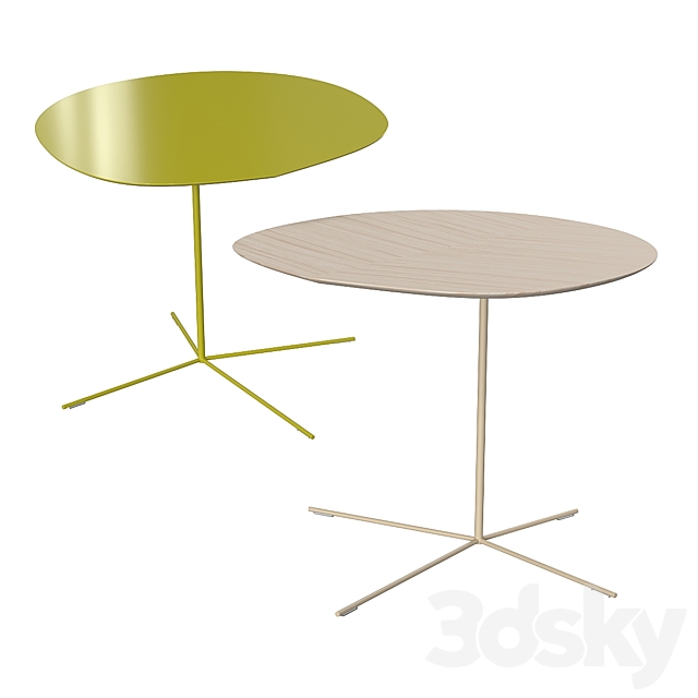 Coffee tables Paola Lenti Ivy. (11 materials) 3DSMax File - thumbnail 2