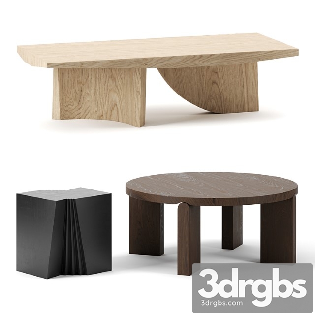 Coffee tables set by christophe delcourt - thumbnail 1