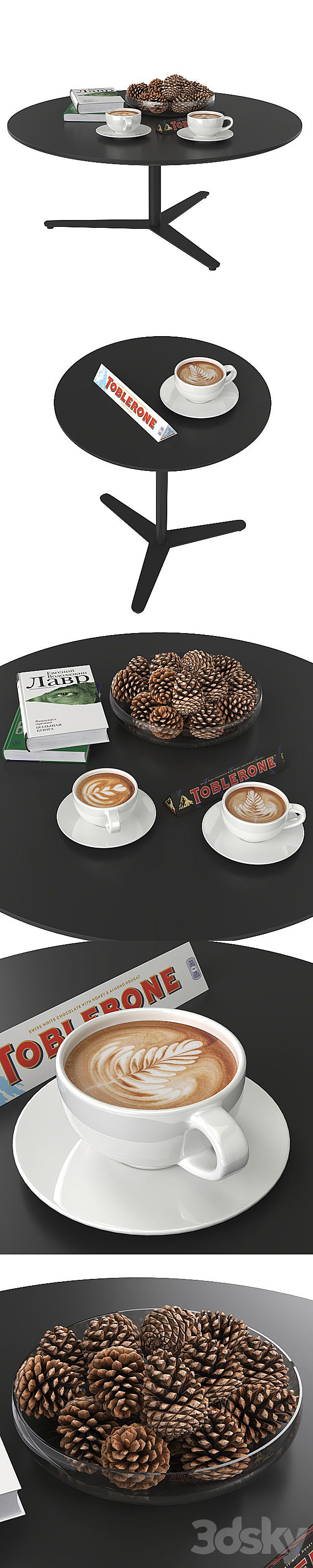 Coffee tables Signal Lecco. 3DSMax File - thumbnail 2