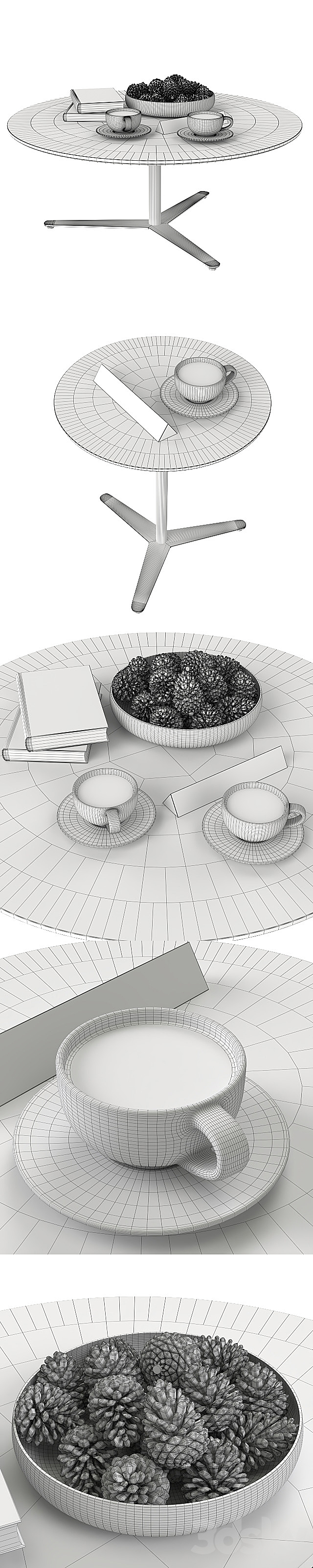 Coffee tables Signal Lecco. 3DSMax File - thumbnail 3