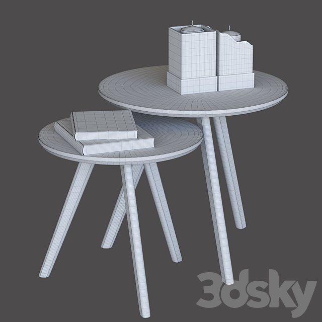 Coffee tables Signal Milan 3DSMax File - thumbnail 3