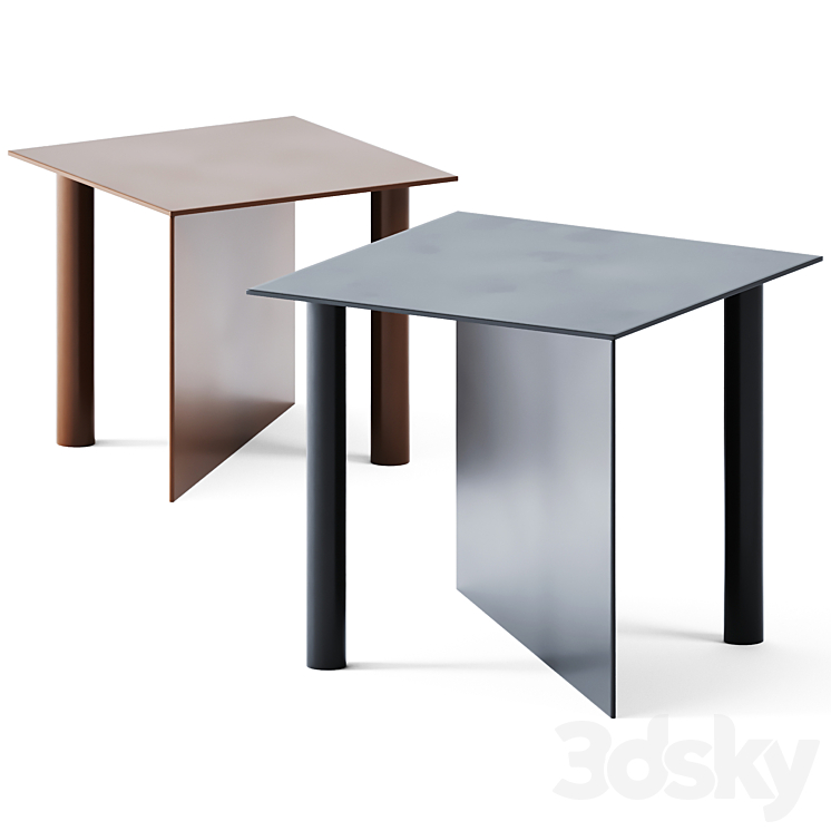 Coffee Tables Square Piatto by Fucina 3DS Max - thumbnail 1