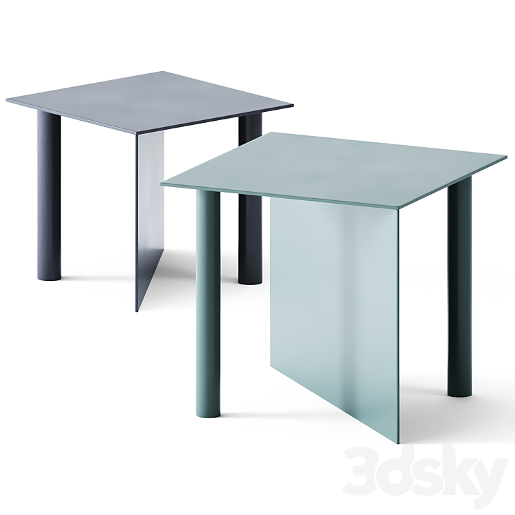 Coffee Tables Square Piatto by Fucina 3DS Max - thumbnail 2