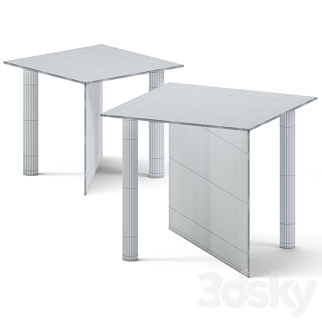 Coffee Tables Square Piatto by Fucina 3DSMax File - thumbnail 3