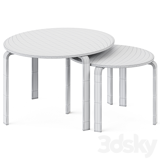 Coffee Tables Svalsta by Ikea 3DS Max Model - thumbnail 3