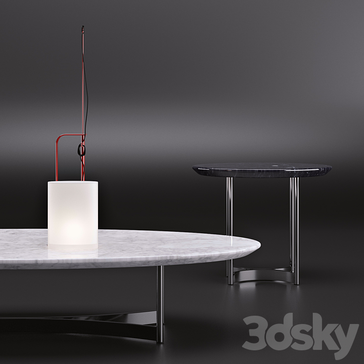 Coffee tables Tonincasa Parioli 3DS Max - thumbnail 2