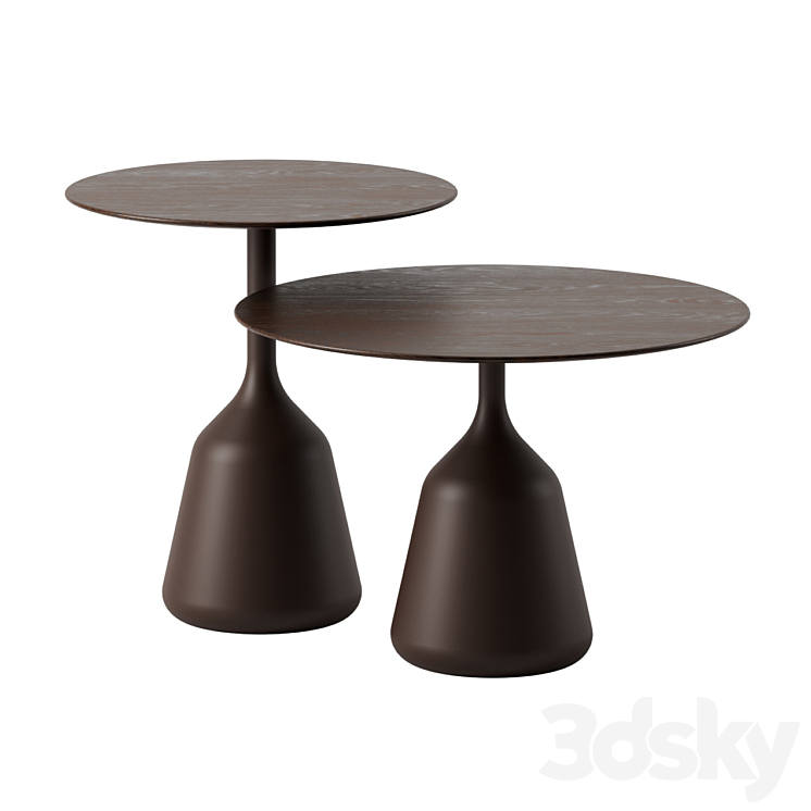 Coin side tables by Wendelbo 3DS Max Model - thumbnail 1