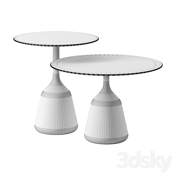 Coin side tables by Wendelbo 3DS Max Model - thumbnail 2