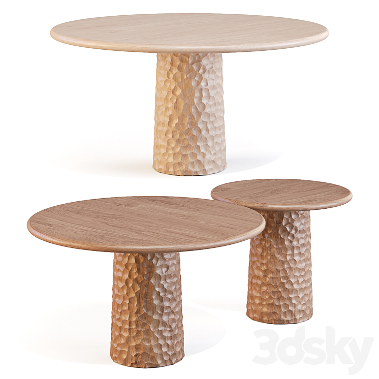 Collection Particulière: Afa – Dining Tables 3DS Max Model - thumbnail 1