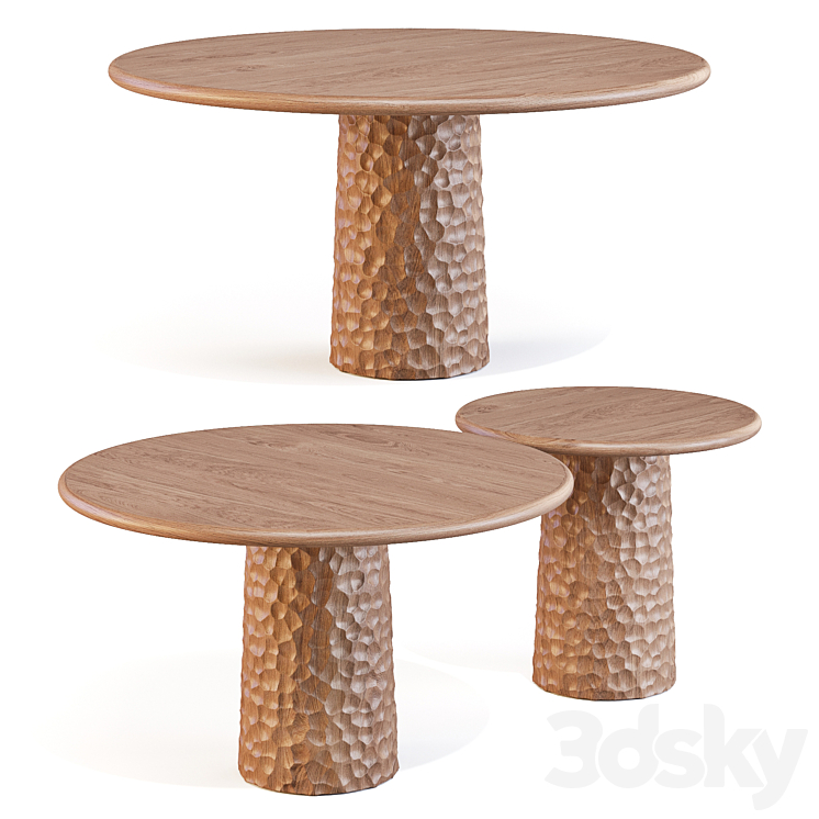 Collection Particulière: Afa – Dining Tables 3DS Max Model - thumbnail 2