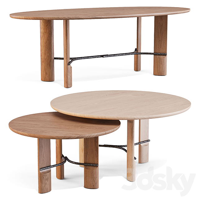 Collection Particulière: HUB – Dining Tables 3ds Max - thumbnail 2