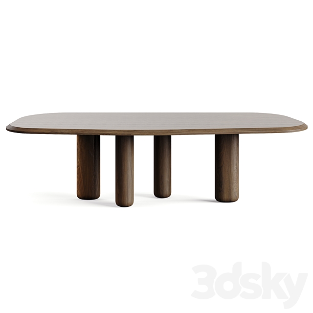 Collection Particulière ROUGH Dining Table 3ds Max - thumbnail 3