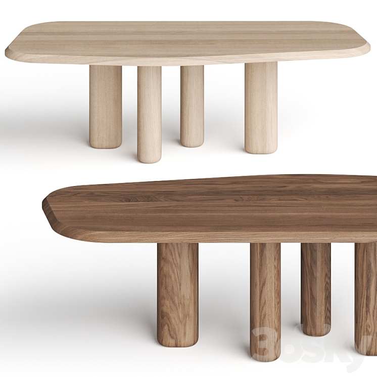 Collection Particuliere Rough Dining Tables 3DS Max - thumbnail 1