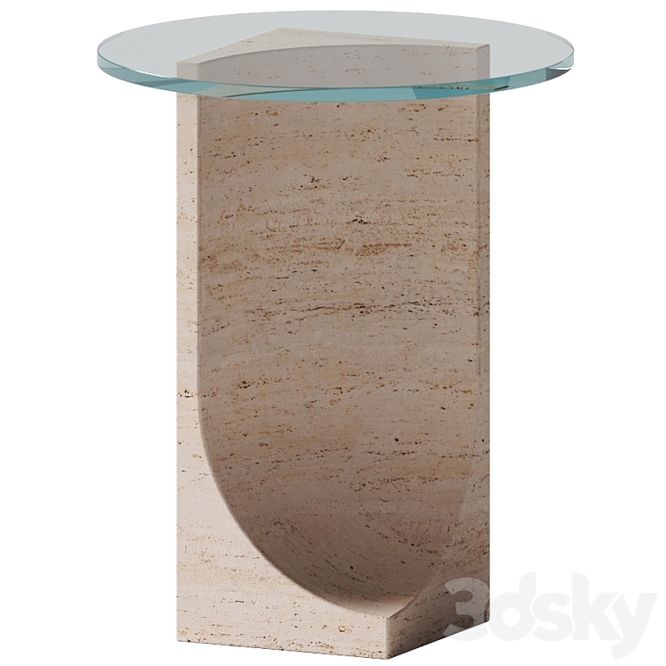 Collector- EDGE side coffee table 3DS Max Model - thumbnail 2