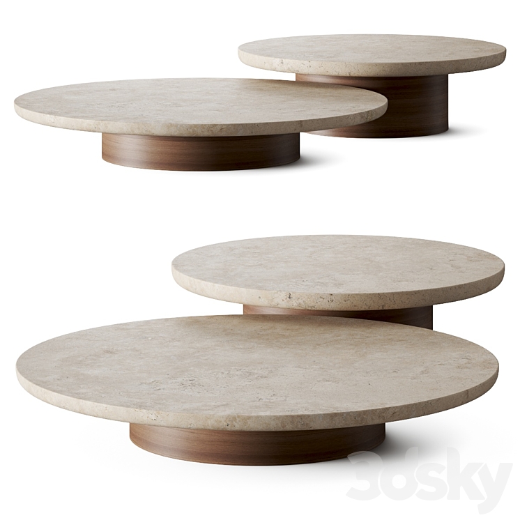 Collector Lessa Coffee Tables 3DS Max Model - thumbnail 1