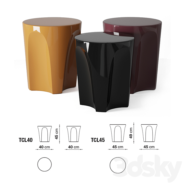 Colosseo table set. B&B Italia. 3DSMax File - thumbnail 2