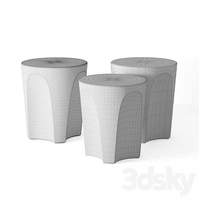 Colosseo table set. B&B Italia. 3DSMax File - thumbnail 3