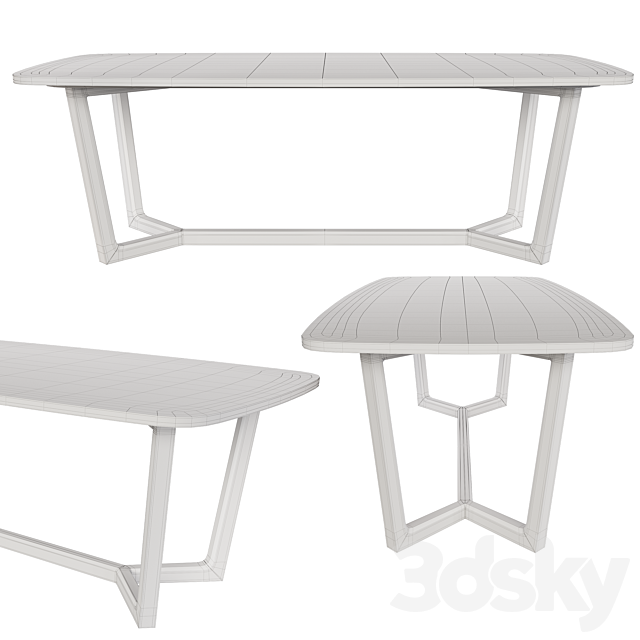 Concorde table by Poliform 3DSMax File - thumbnail 3