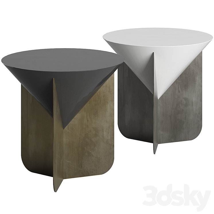 Cone Round Coffee Table by Scapin Collezioni 3DS Max Model - thumbnail 1