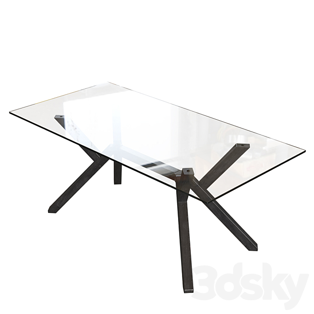 Connubia CB4728-FR180 Mikado Dining Table 3DS Max Model - thumbnail 3